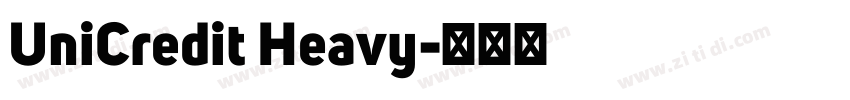 UniCredit Heavy字体转换